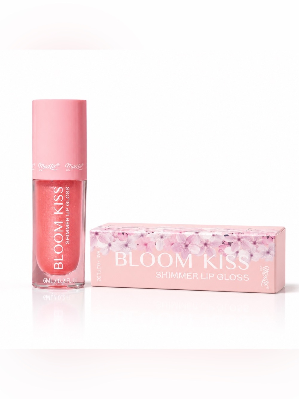 Bloom Kiss Shimmer Lip Gloss | Aster | High Shine Sparkle Gloss | NEW